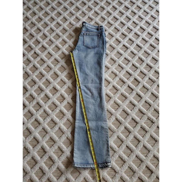 Vintage Y2K 90's Beaded Embroidered Wide Leg Jeans Size 9/10 Flaw - Picture 9 of 12